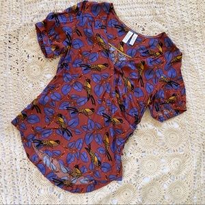 Anthropologie meadow rue bird top